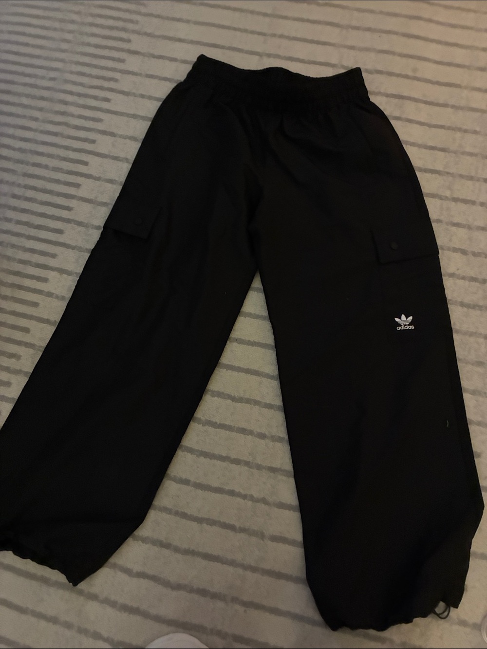 adidas Black Cargo Joggers